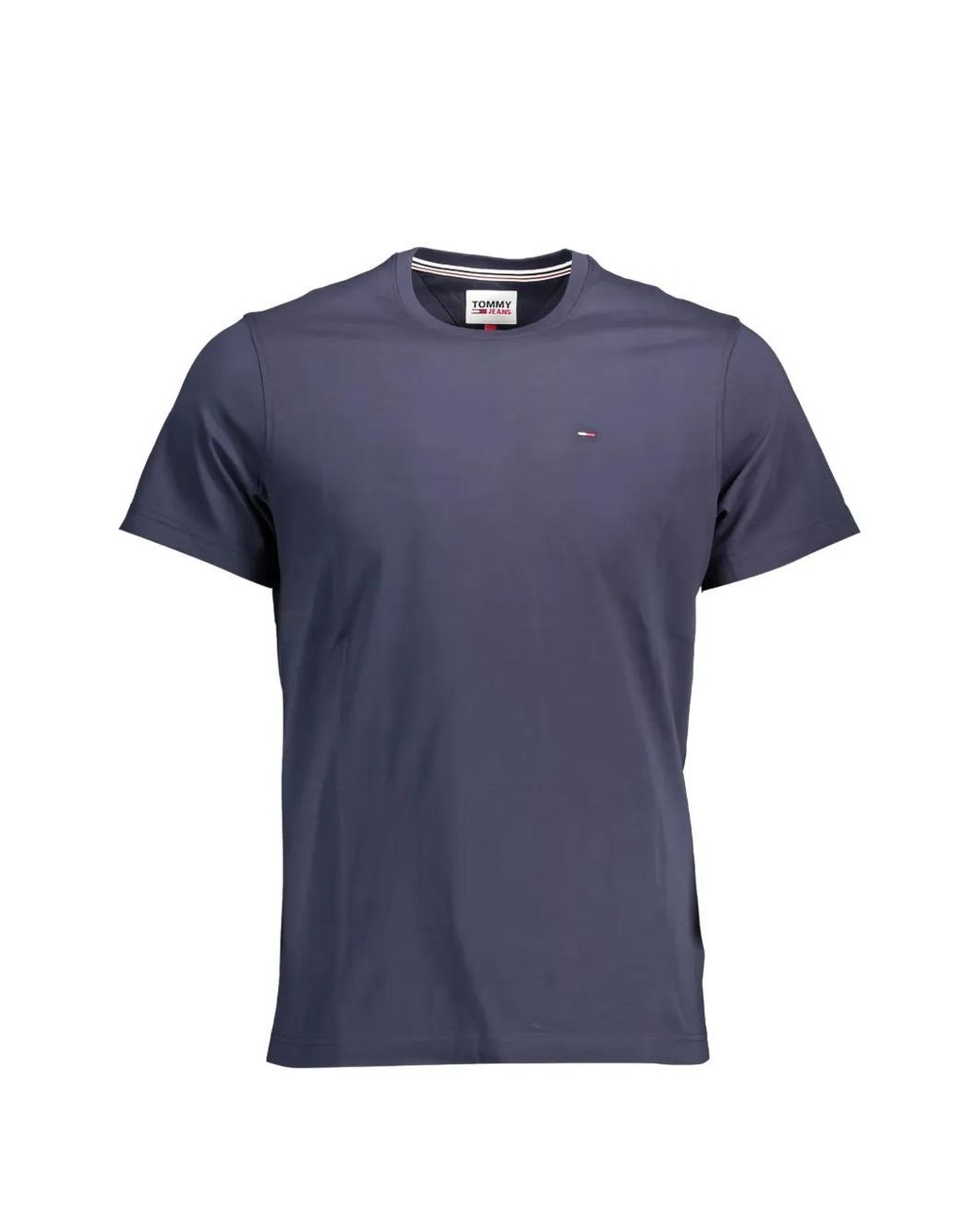 Tommy Hilfiger Blue Logo-Embroidered T-Shirt for men