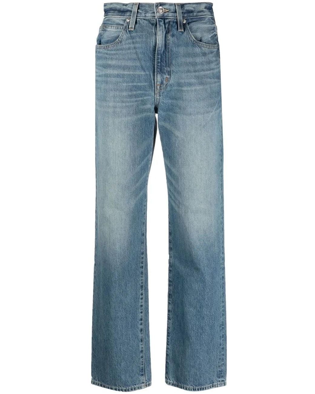 SLVRLAKE Denim Blue London Straight-Leg Jeans