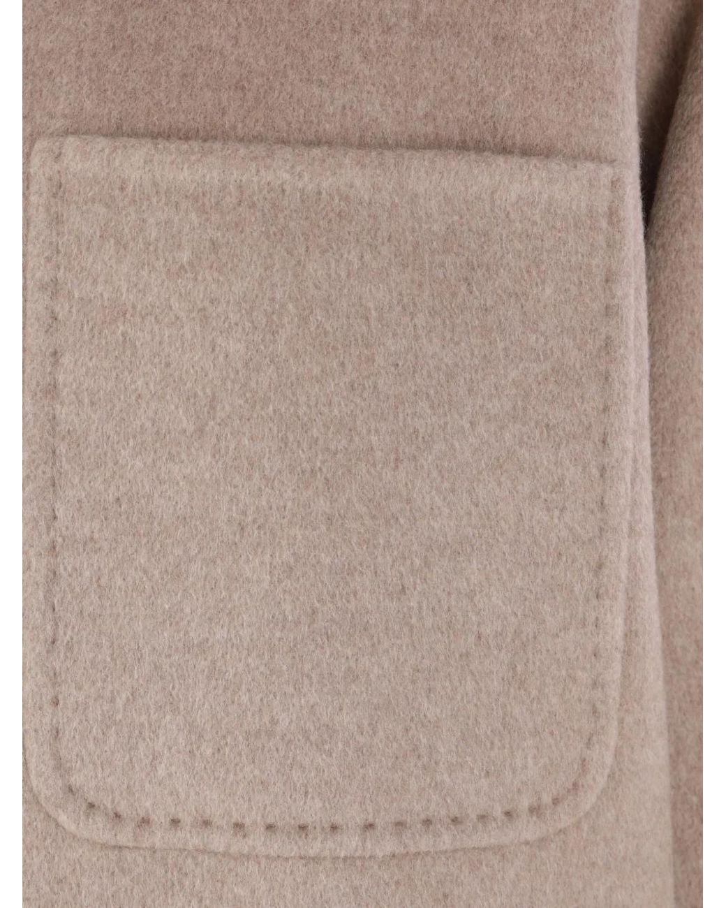 Max Mara Natural Buttoned Pocket Jacket