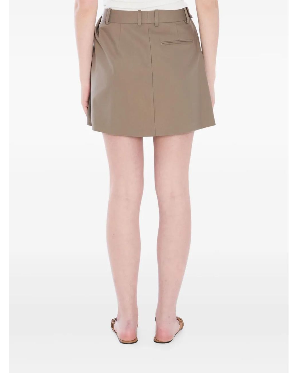 【Loewe】ドレープレザーミニスカート loewe-green-Draped-Mini-Skirt.jpeg