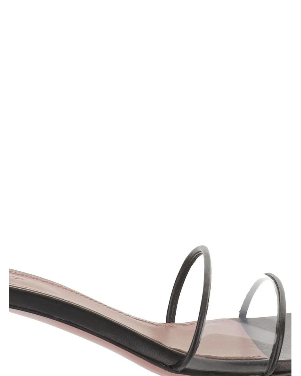 AMINA MUADDI White Andreea Transparent-Strap Heeled Sandals