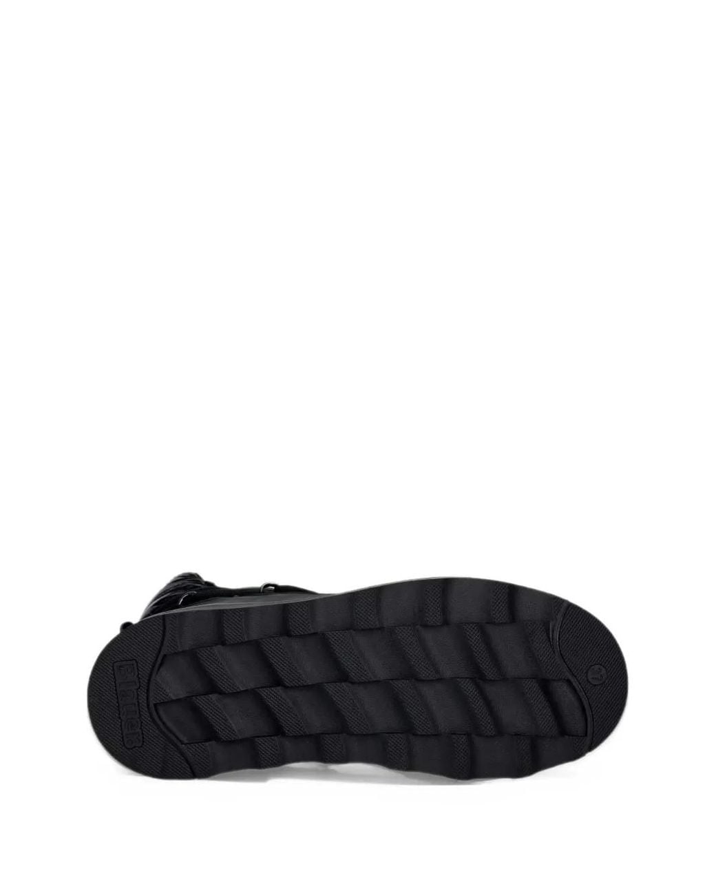 Blauer Black Doyle 01 Quilted Lace-Up Ankle Boots