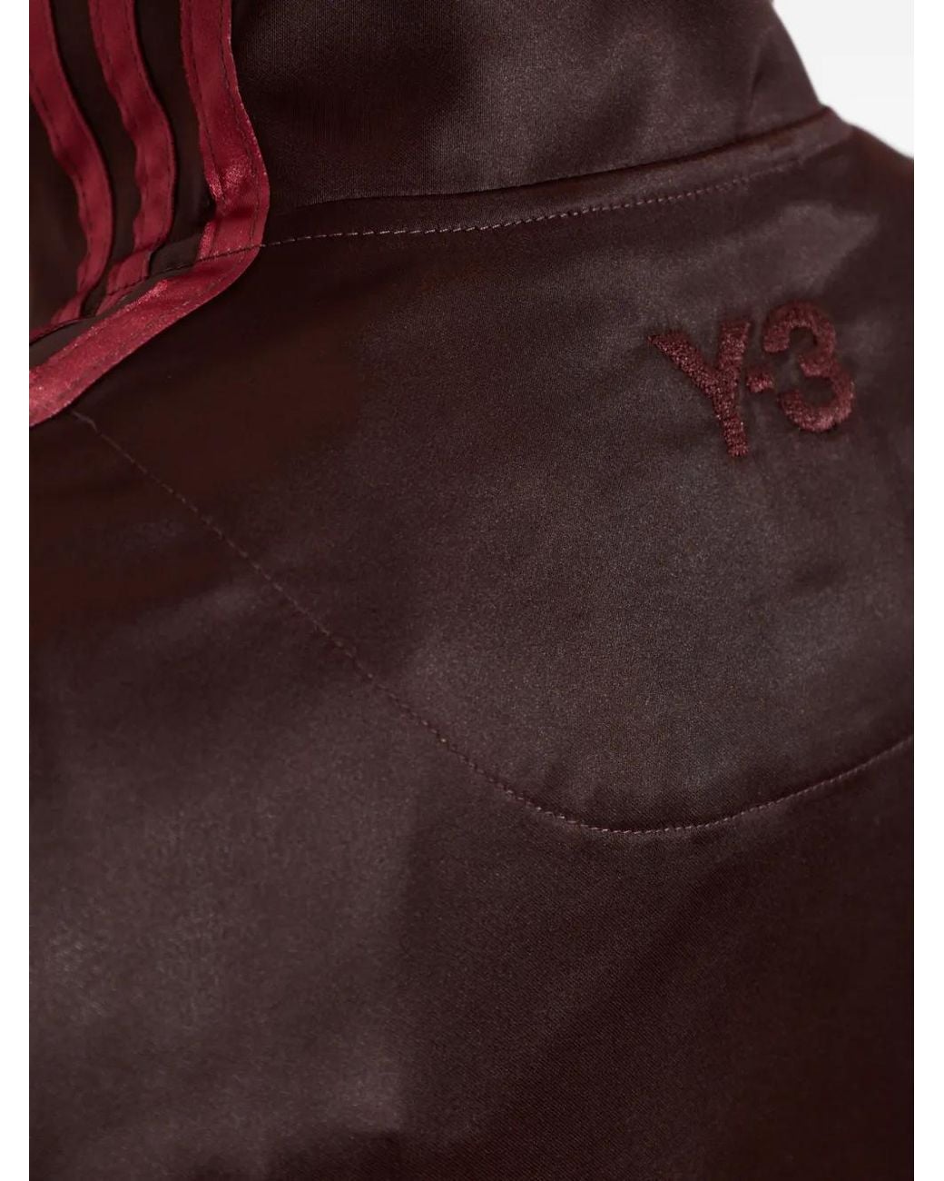 Y-3 Red Haut De Jogging 3 Stripes En Satin Dégradé