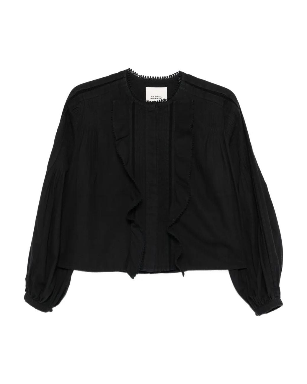 Isabel Marant Black Cotton Blouse