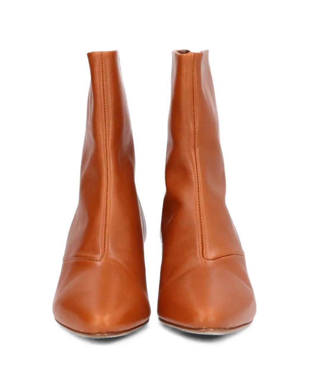 Forte_forte Brown Pointed-Toe Ankle Boots