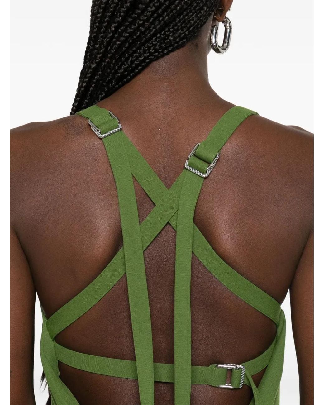 The Attico Green Long Dress
