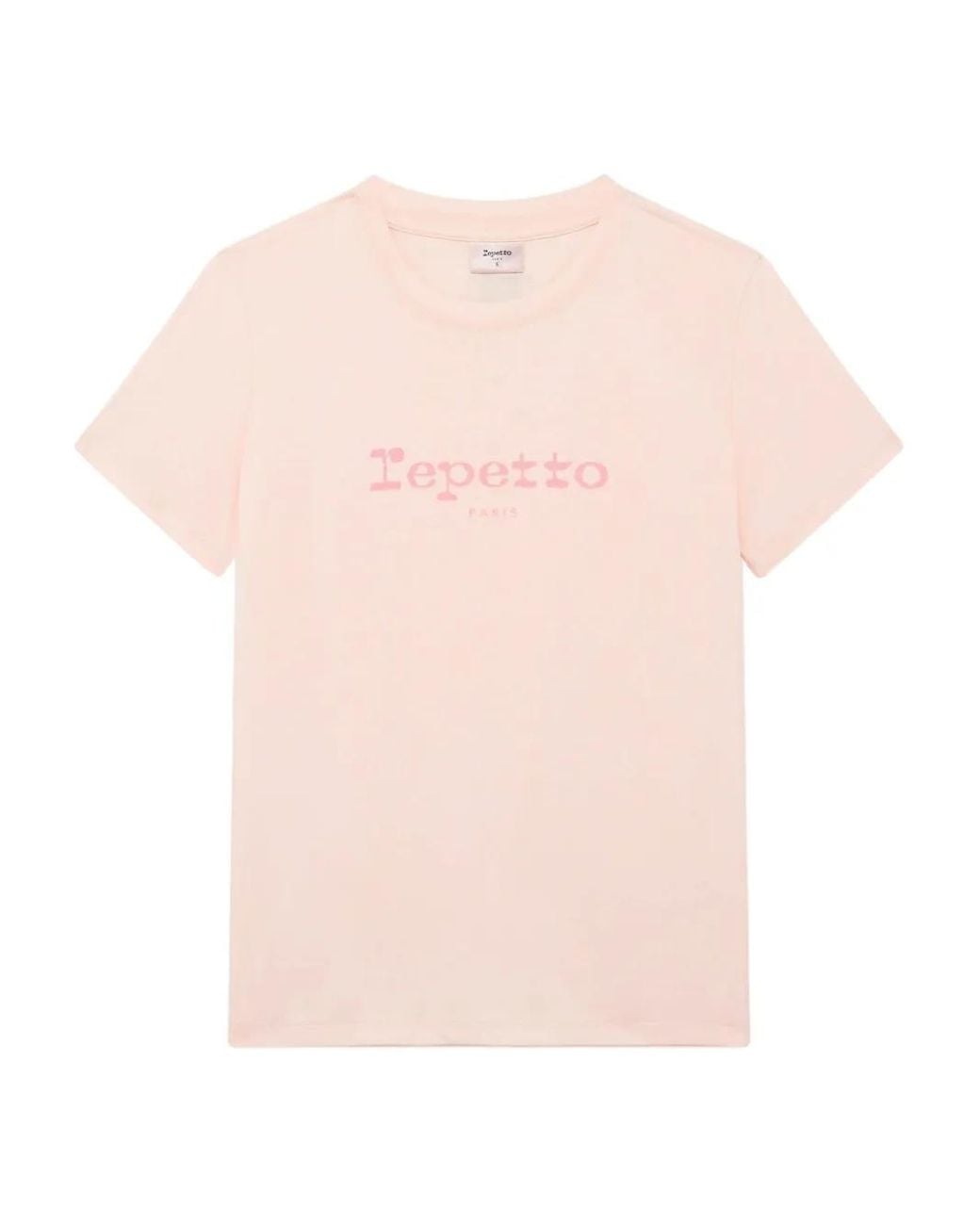 Repetto Pink Logo-Print Cotton T-Shirt