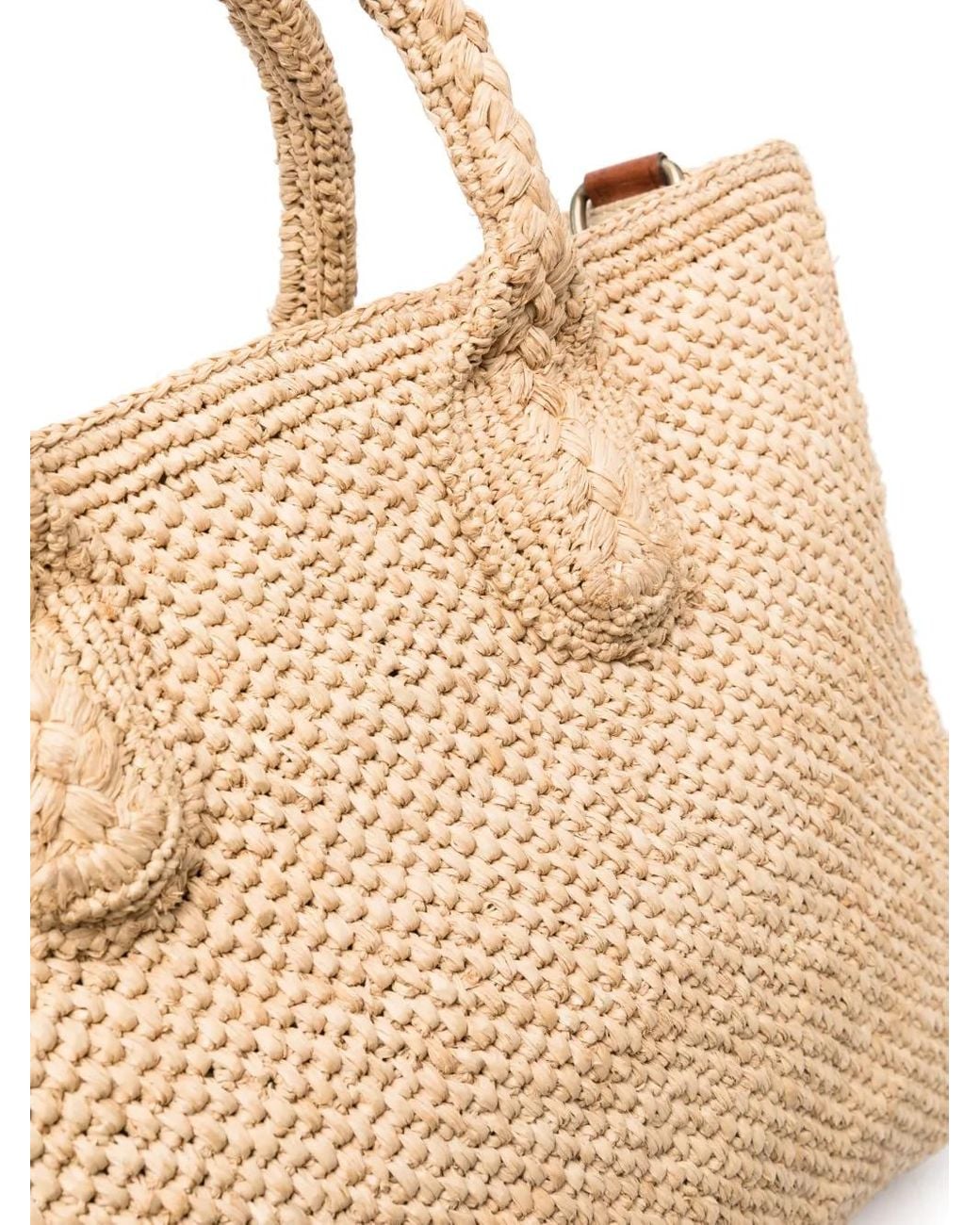 IBELIV Natural Rary Woven Tote Bag