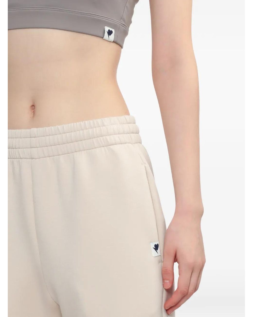 A Bathing Ape White Apee Logo Elasticated Trousers