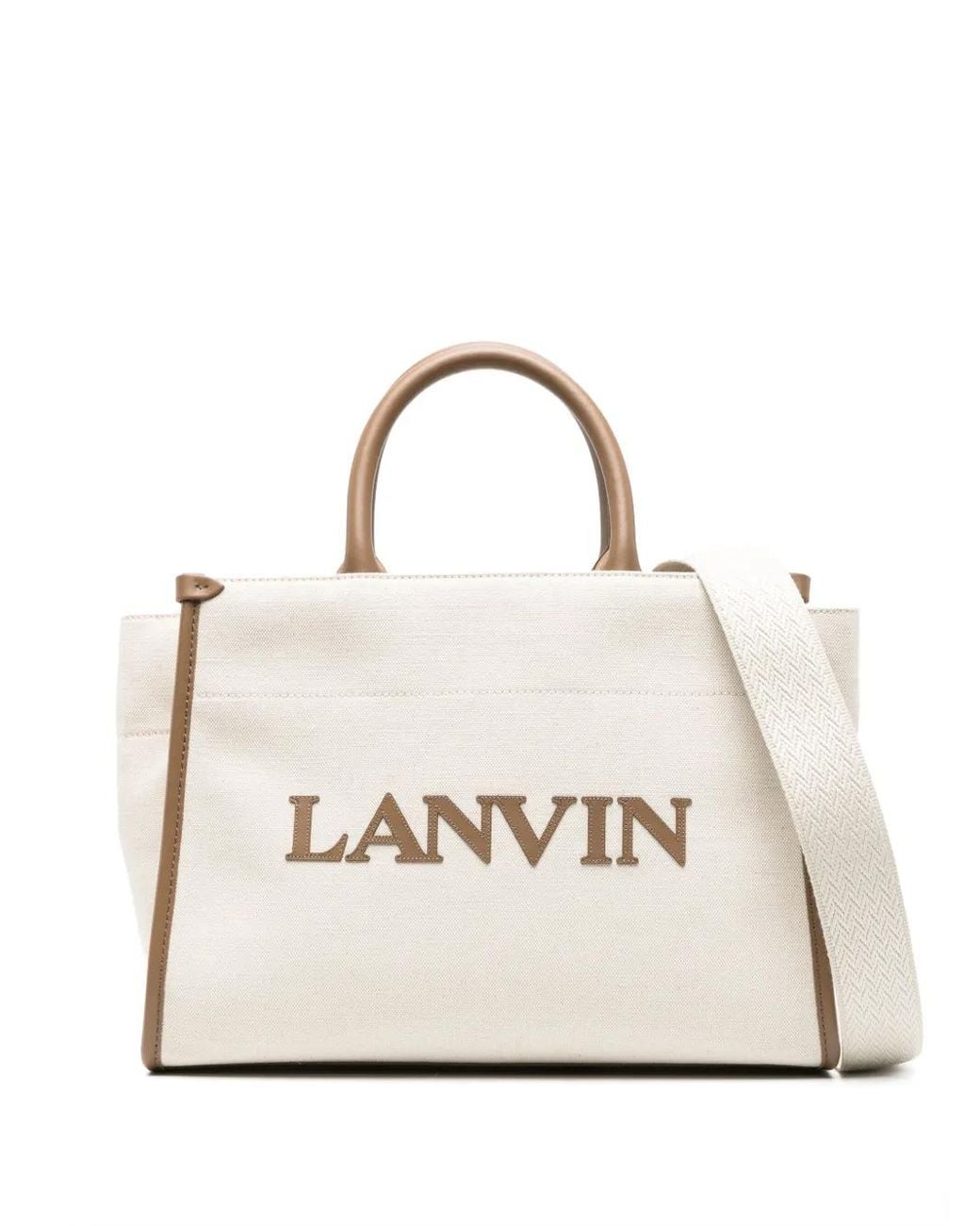 Lanvin Natural Small In&Out Tote Bag