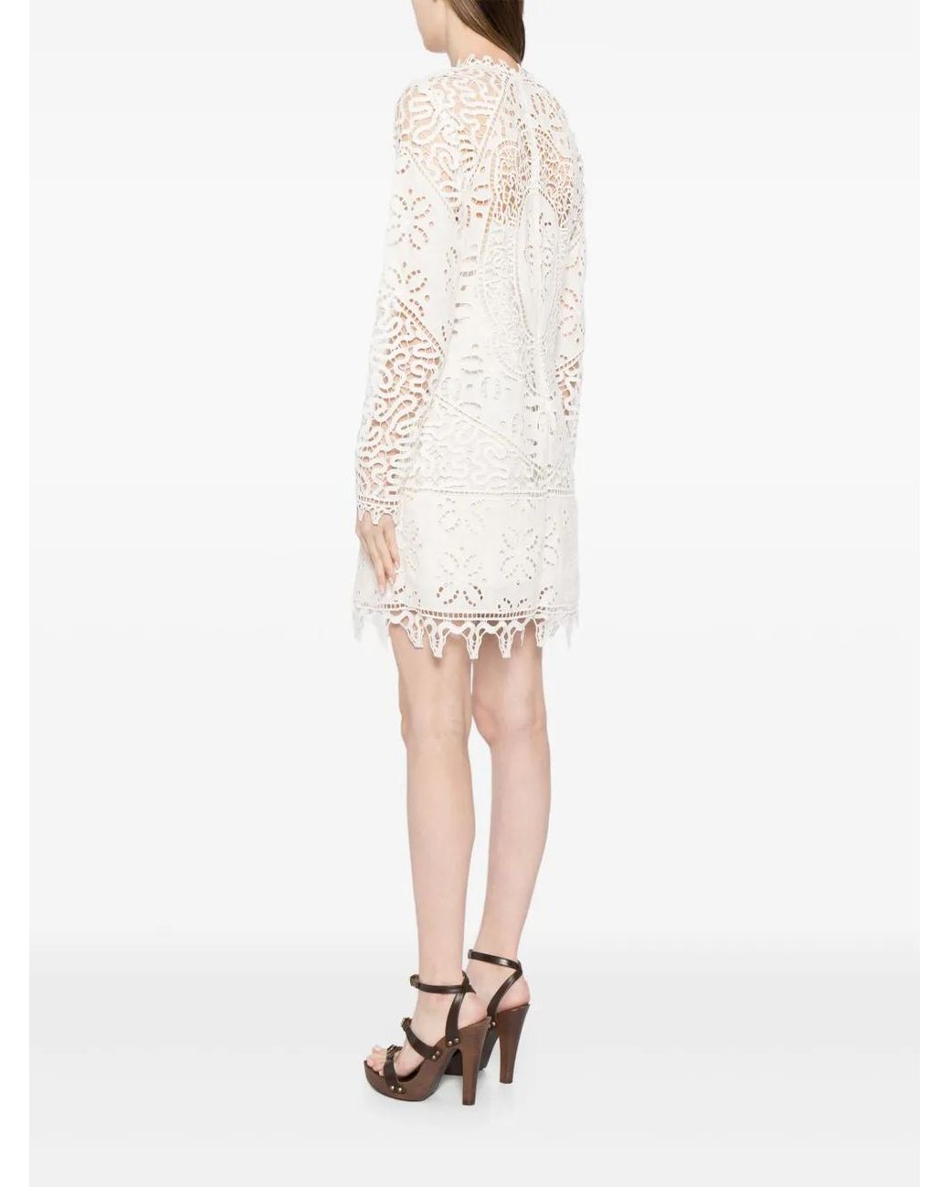 Ulla Johnson Eleni Mini-Jurk in het White