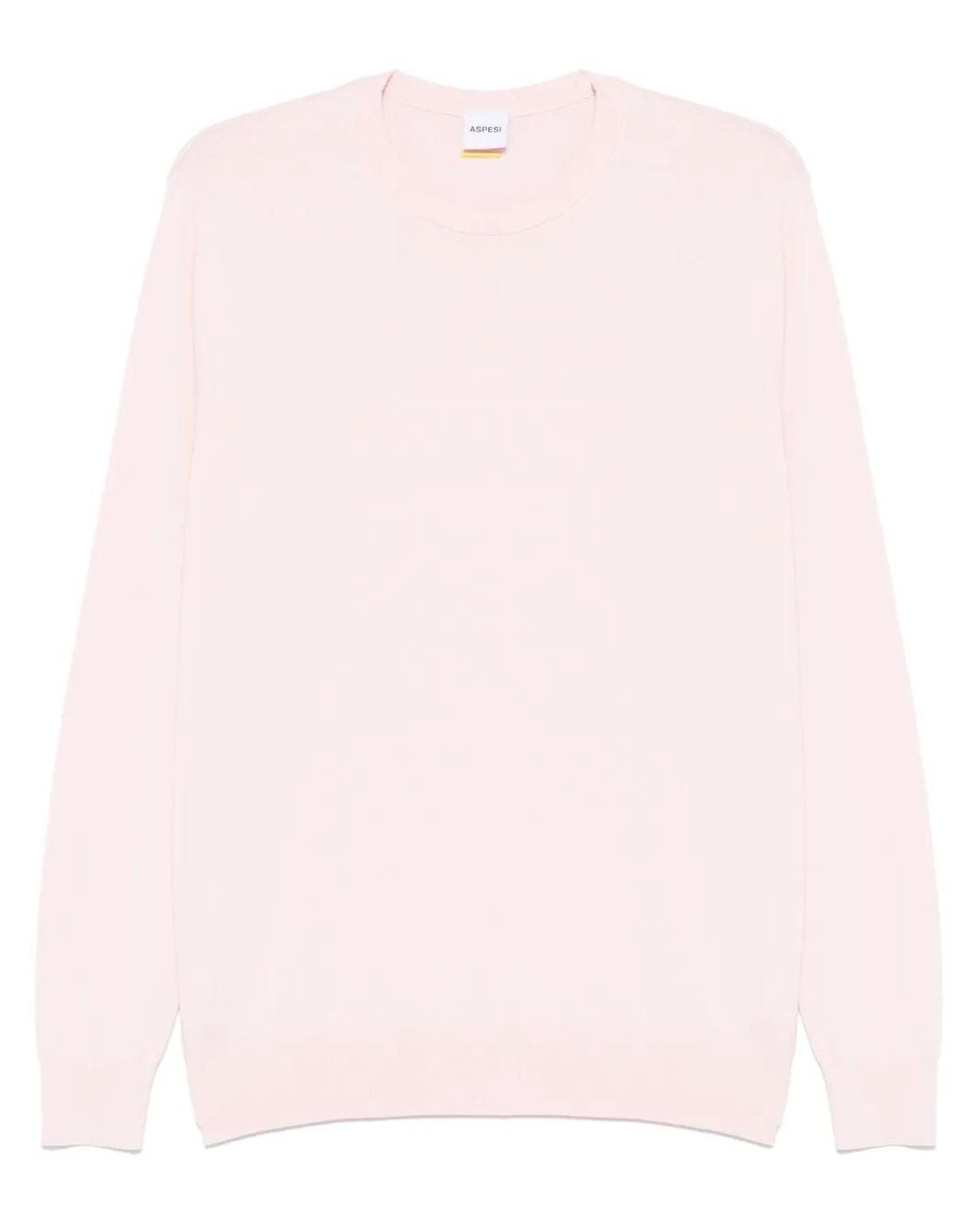 Aspesi Pink Fine-Knit Top for men