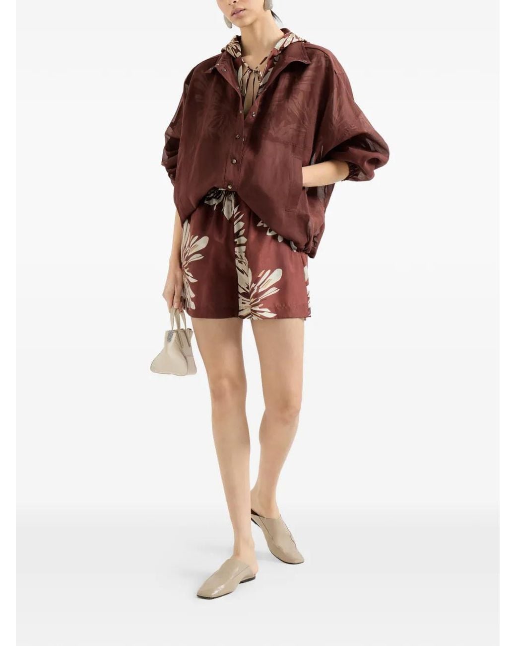Brunello Cucinelli Brown Light Cotton Jacket