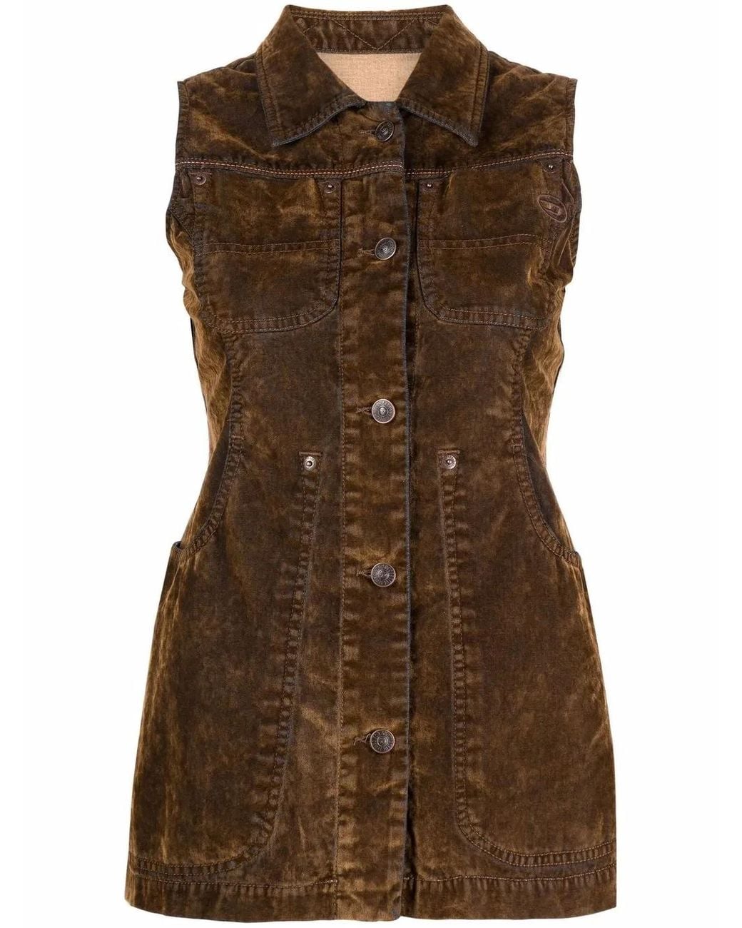 DIESEL Multicolor De-Vik Sleeveless Shirt