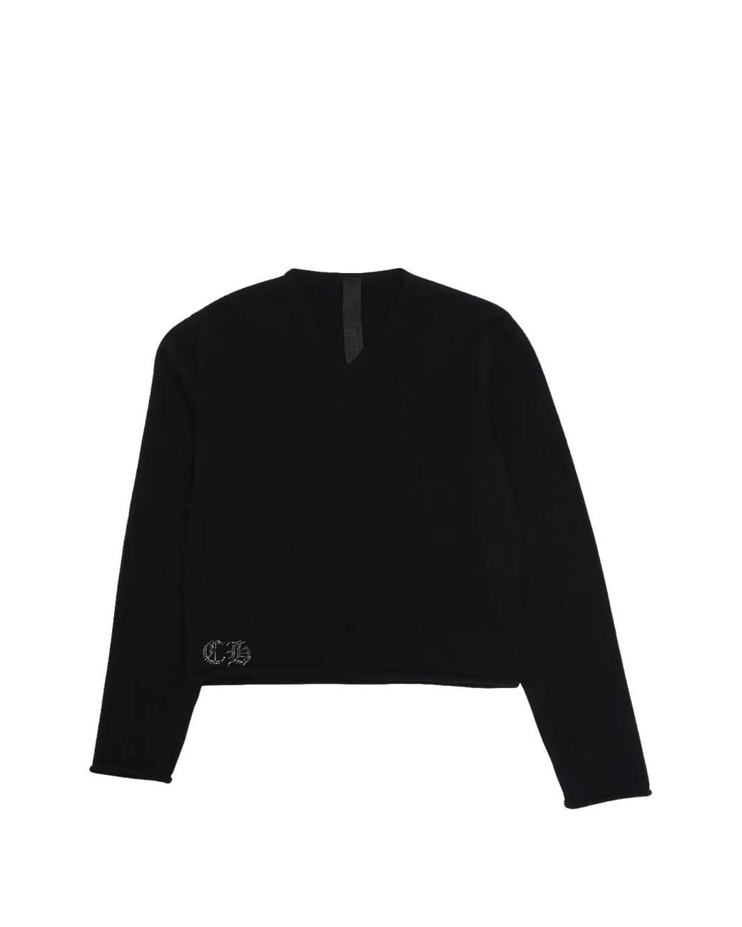 Chrome Hearts Black V-Neck Sweater