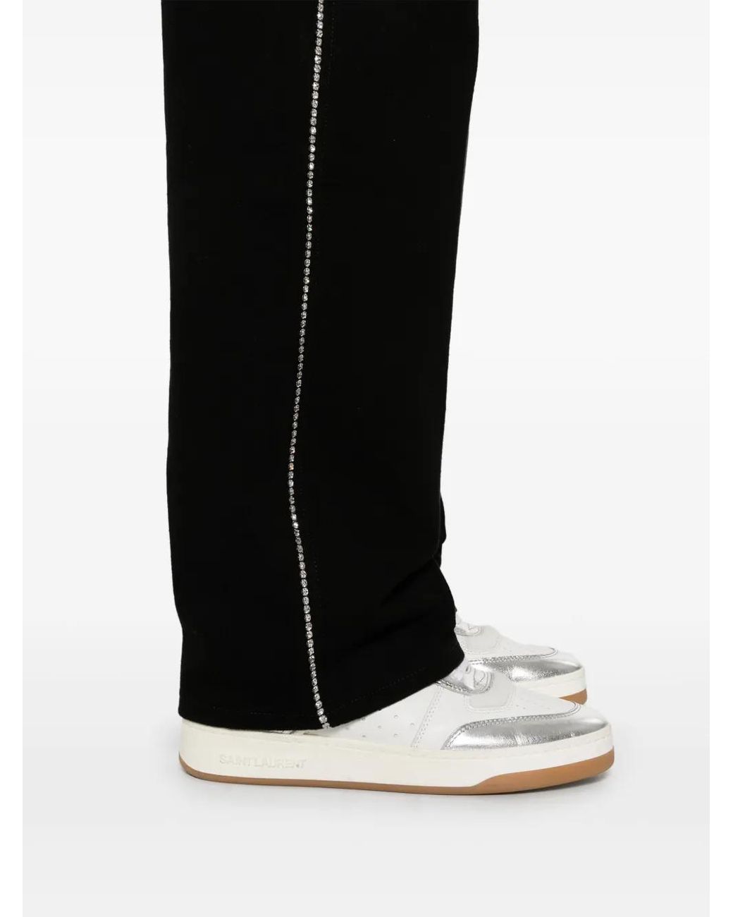 Amiri Black Crystal Stripe Jeans