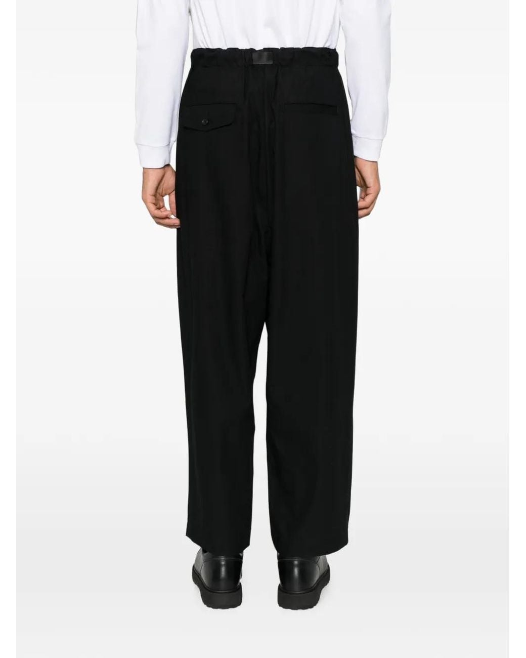 Comme des Garçons Black Belted Straight-Leg Trousers for men