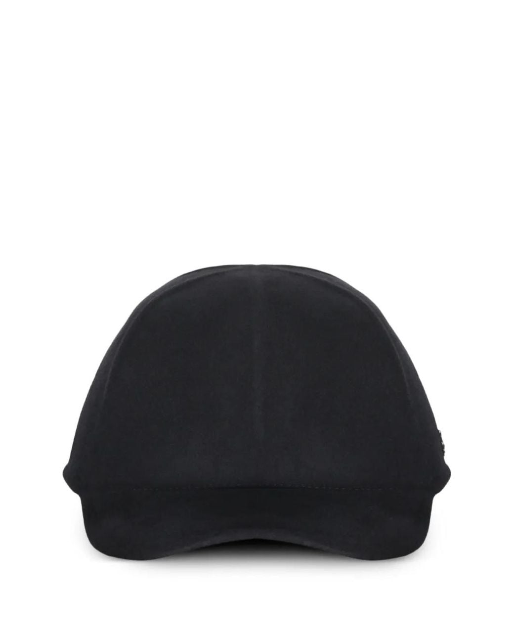Zegna Black Casquette À Plaque Logo for men