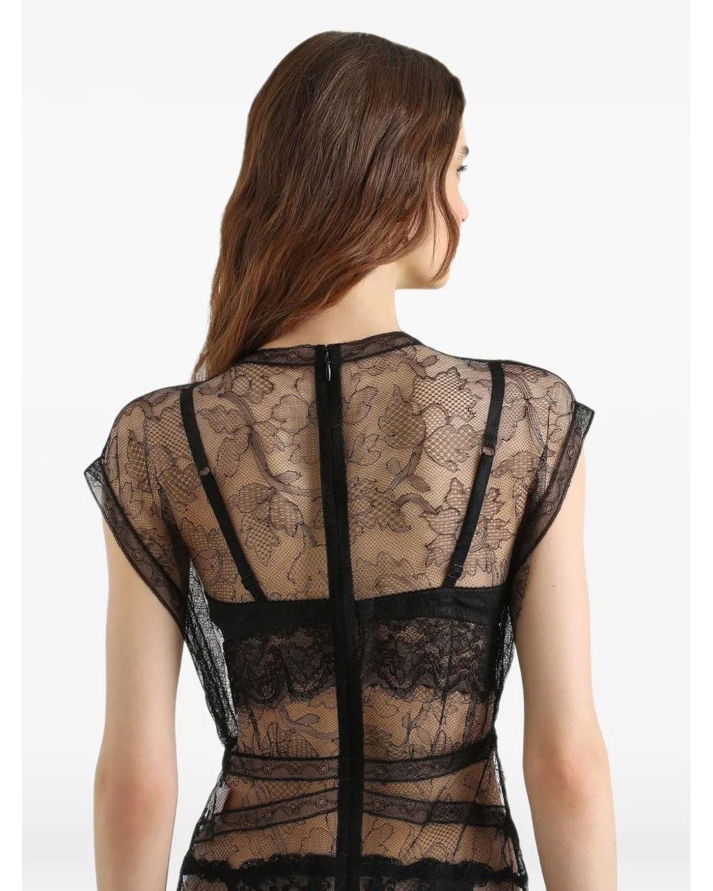 Dolce & Gabbana White Chantilly Lace Dress