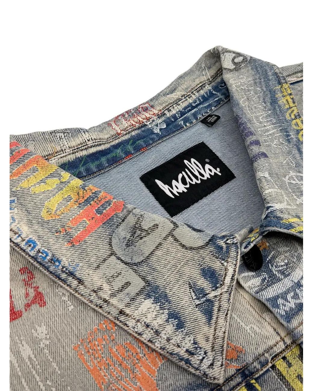 Haculla Denim Jack Met Logoprint in het Blue voor heren