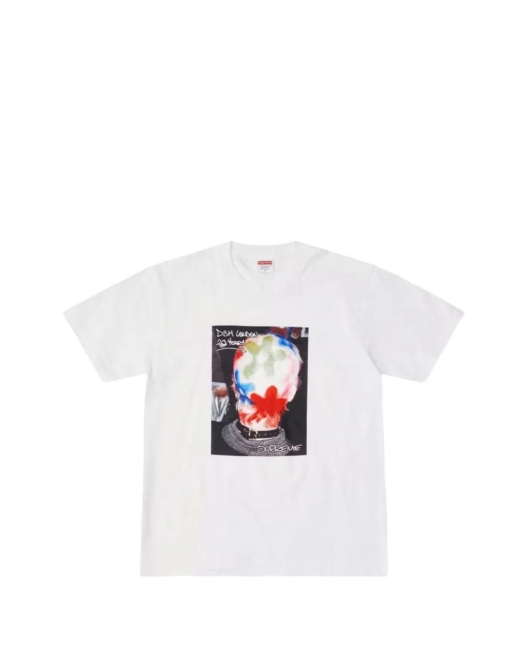 Supreme White X Dover Street Market London 20Th Anniversary Graphic-Print T-Shirt for men