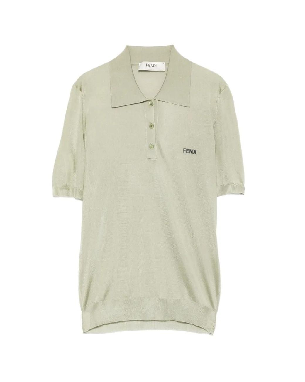 Polo Con Botones Fendi de color White