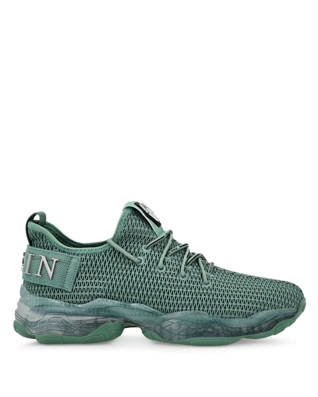 Philipp Plein Green Runner Hyper $Hock Sneakers