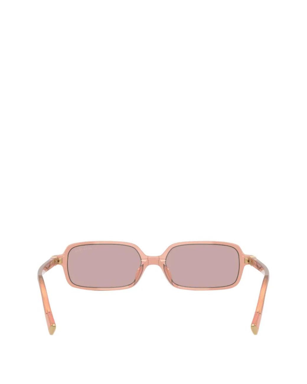 Miu Miu Pink Rectangle-Frame Sunglasses