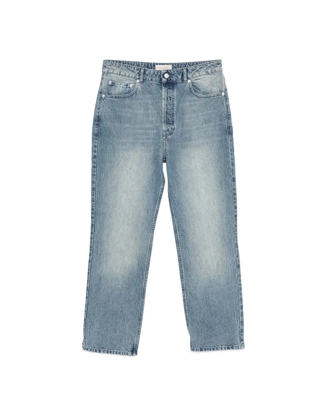 Officine Generale Blue Faded-Effect Jeans for men