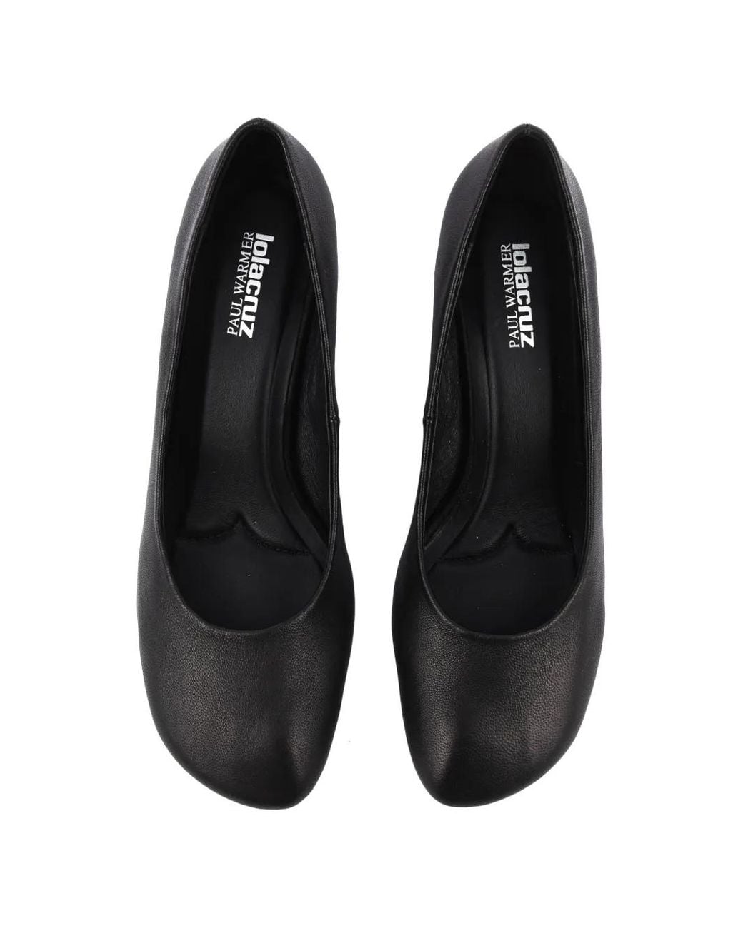 Lola Cruz Black Nami Leather Pumps