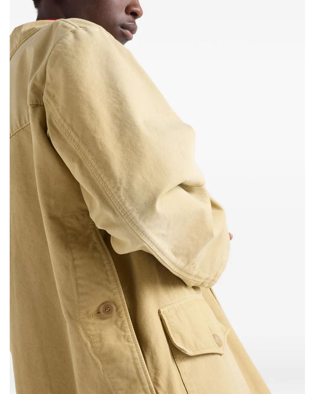 Prada Natural Cotton Blouson Jacket for men