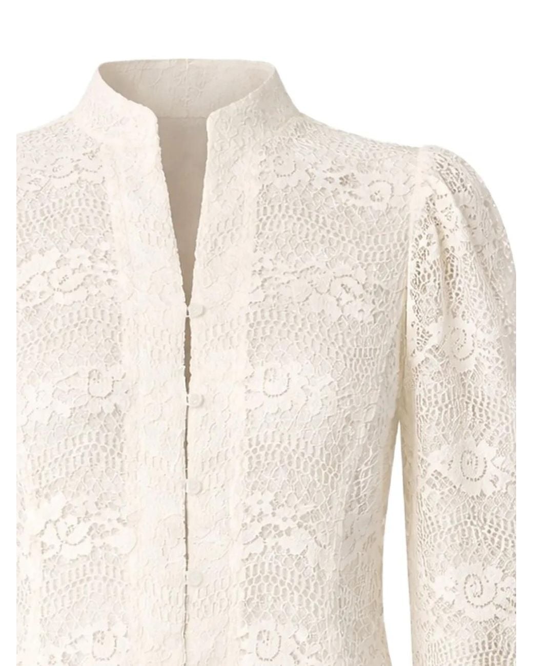 Twinset White Macramé Lace Jacket
