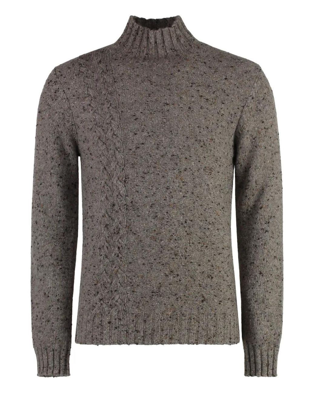 Malo Gray Cashmere Sweater for men