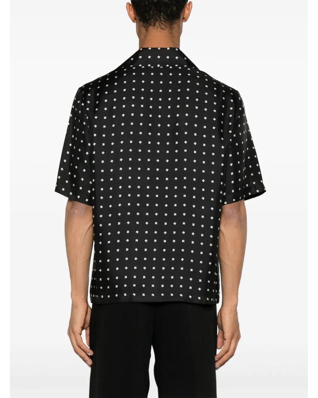 Amiri Black Mix & Match Silk Vacation Shirt for men
