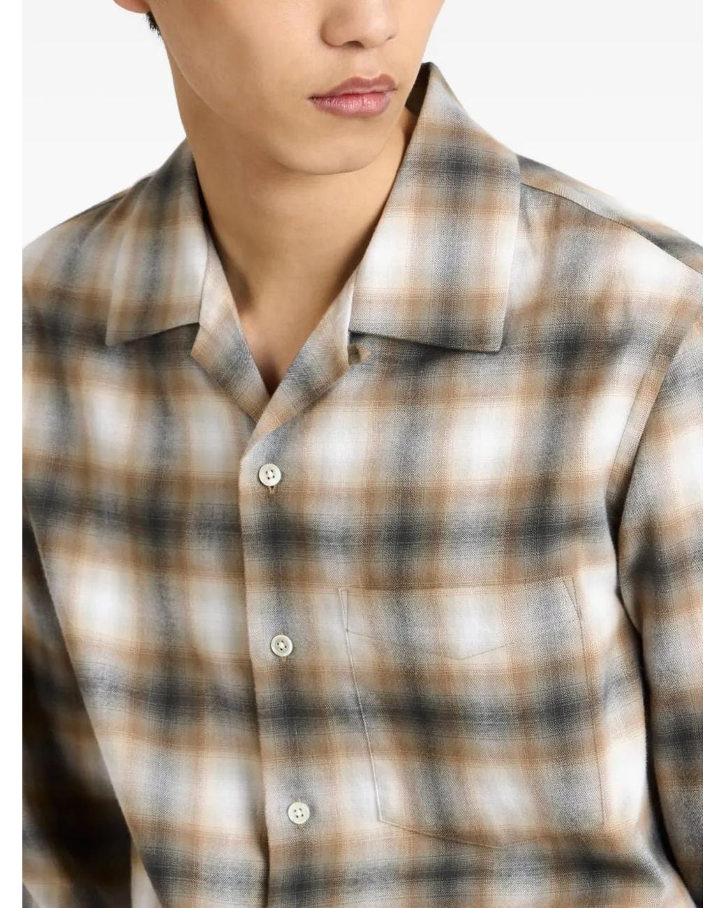 J.W. Anderson Natural Button-Fastening Chest-Pocket Shirt for men