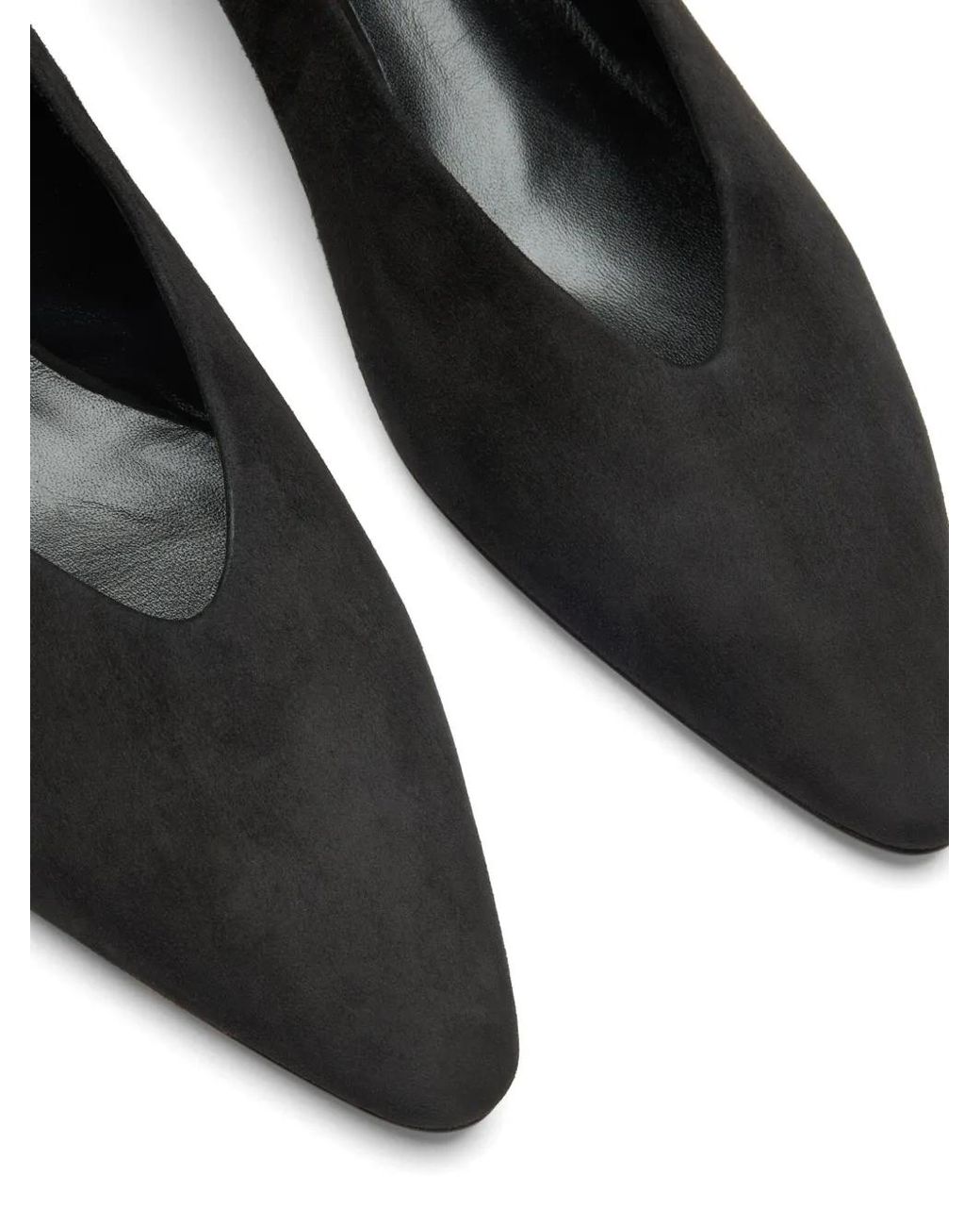 Casadei Black Giselle Suede Pumps