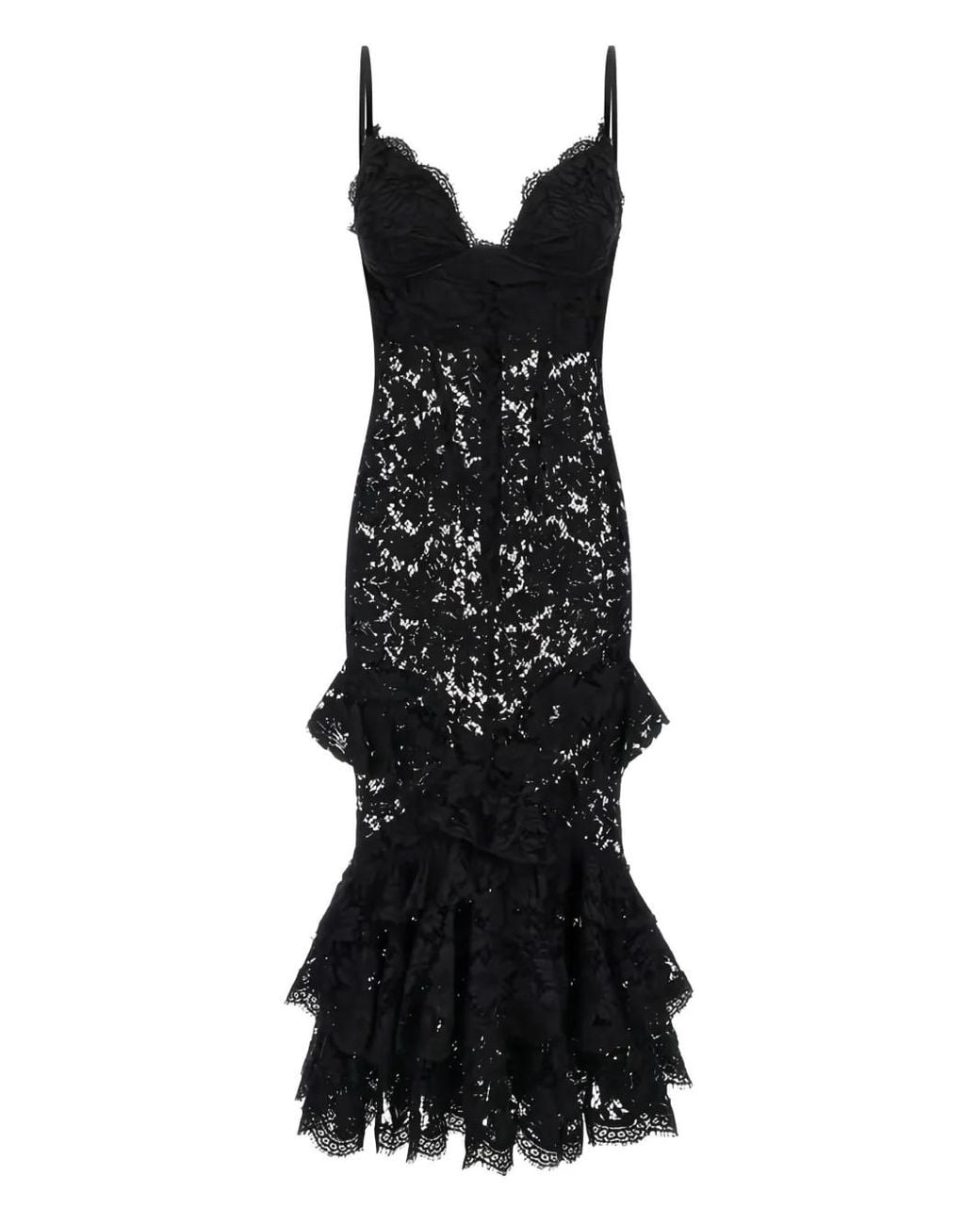 chinese dress ladies Black Lace Up Maxi Dress – Maison-B-More Global Store main image 0