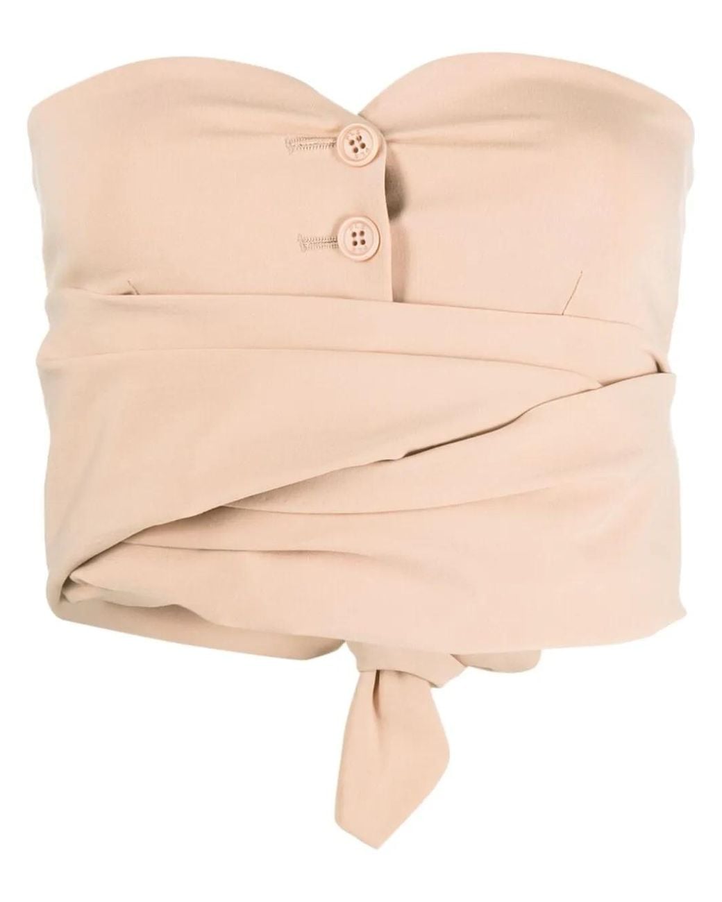 Philosophy Di Lorenzo Serafini Natural Wrap-Around Bustier Top