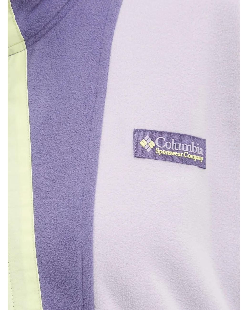 Columbia Purple Colour-Block Zip-Up Sweatshirt