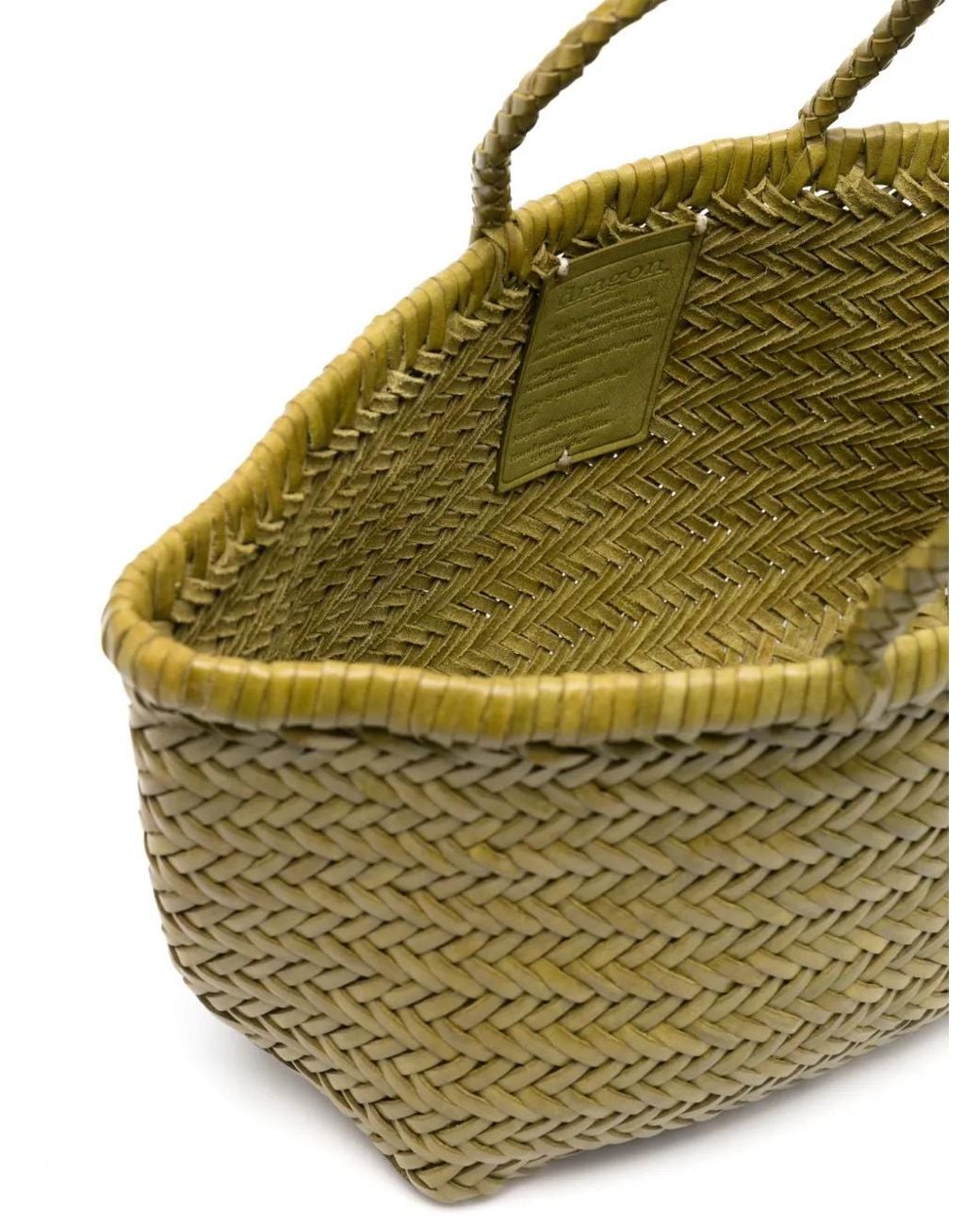Dragon Diffusion Green Small Triple Jump Woven Tote Bag