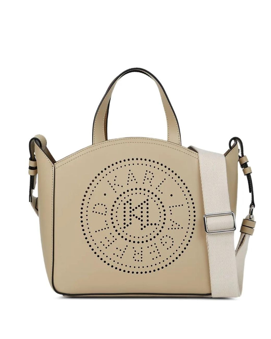 Karl Lagerfeld Natural Small K/Circle Tote Bag