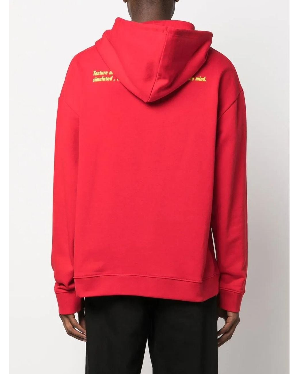 Raf Simons Red Ghost Host-Print Hoodie for men