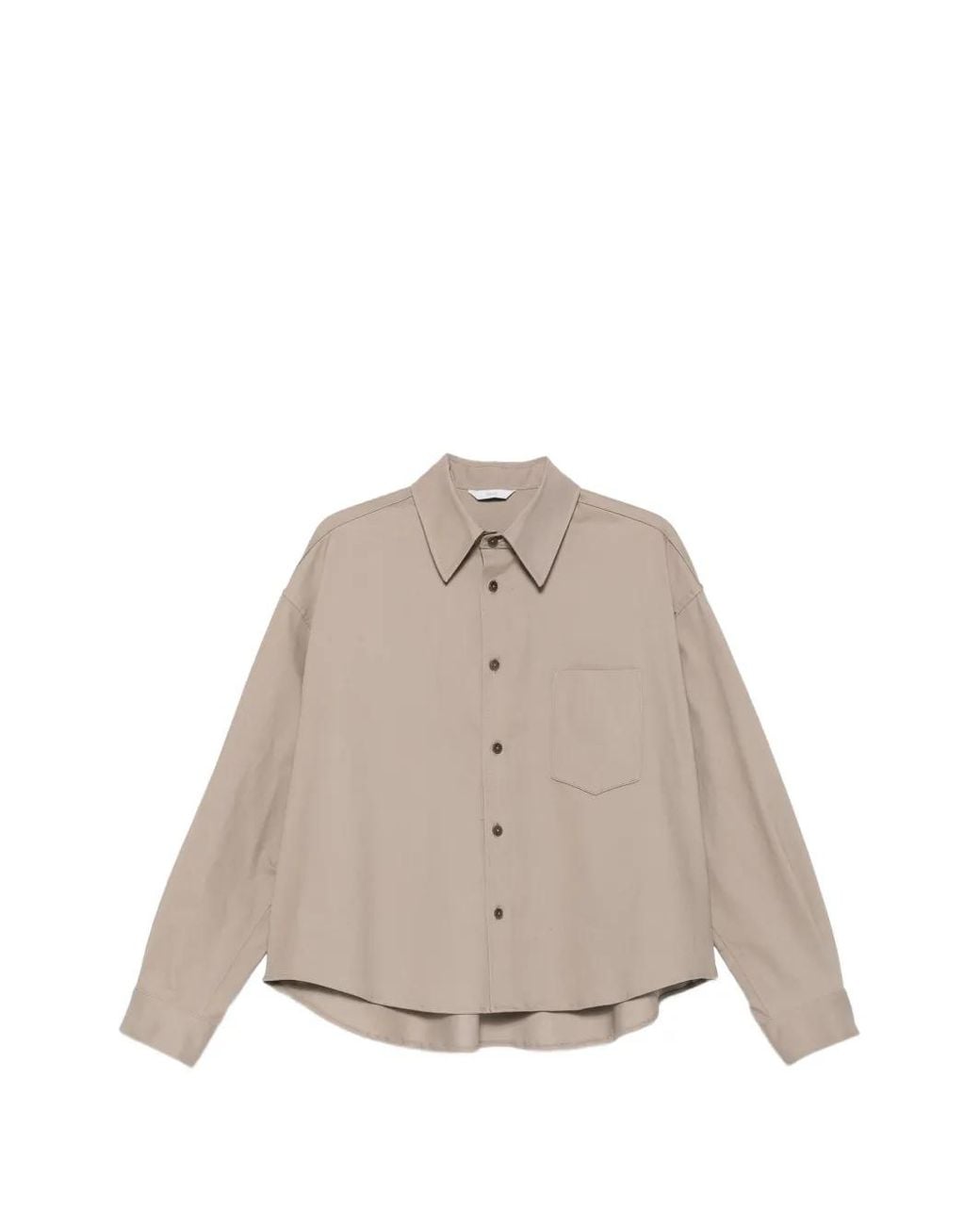 Hevò Natural Chest-Pocket Button-Up Shirt for men
