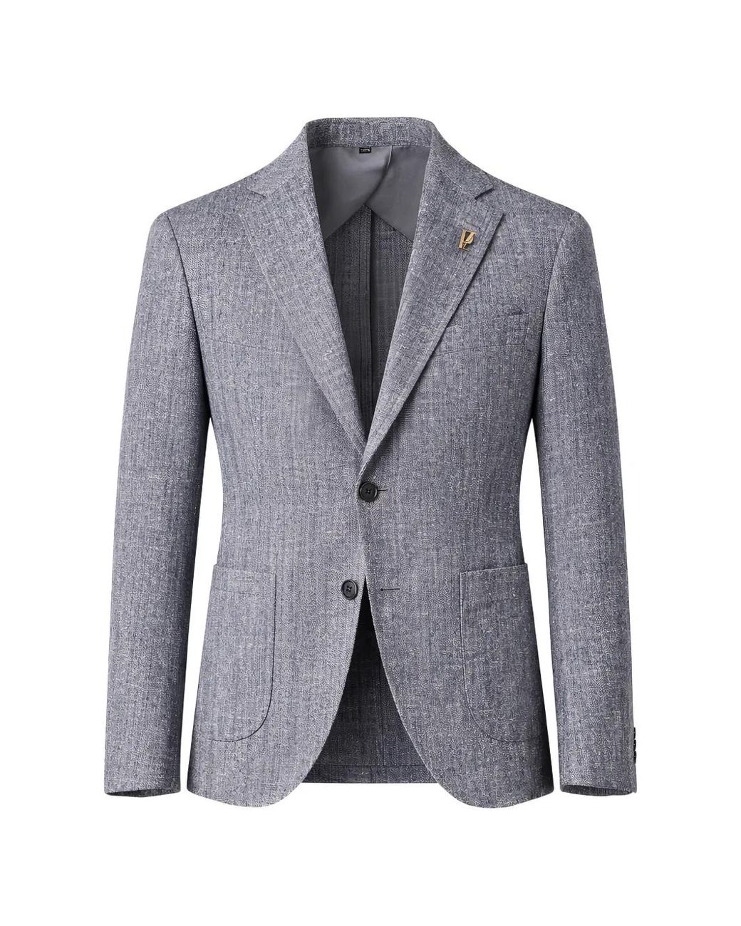 Pal Zileri Blue Blazer Texturé À Simple Boutonnage for men