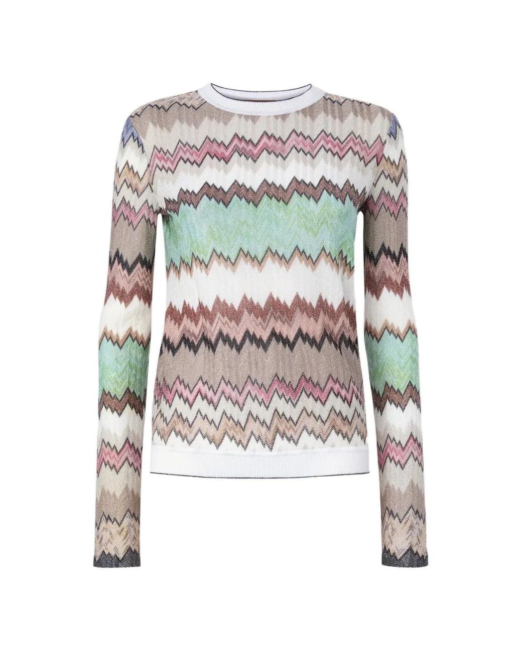 Missoni White Chevron-Pattern Sweaters