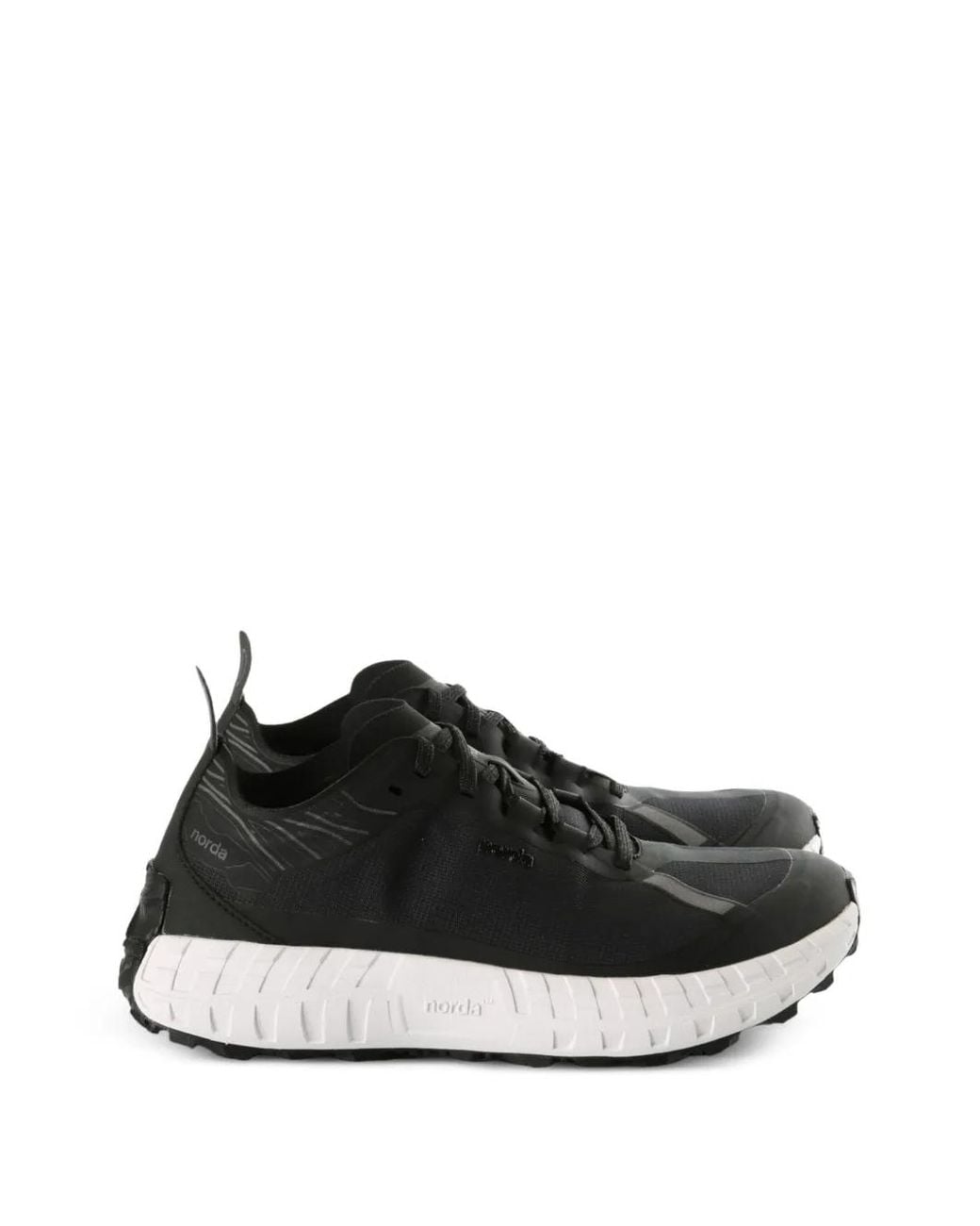Norda Black Lace Up Sneakers for men