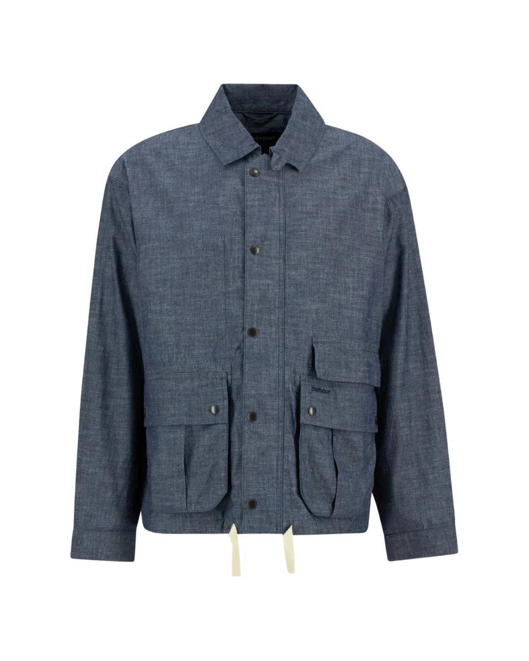 Barbour Blue Modified Westoe Flap-Pocket Cotton Jacket for men