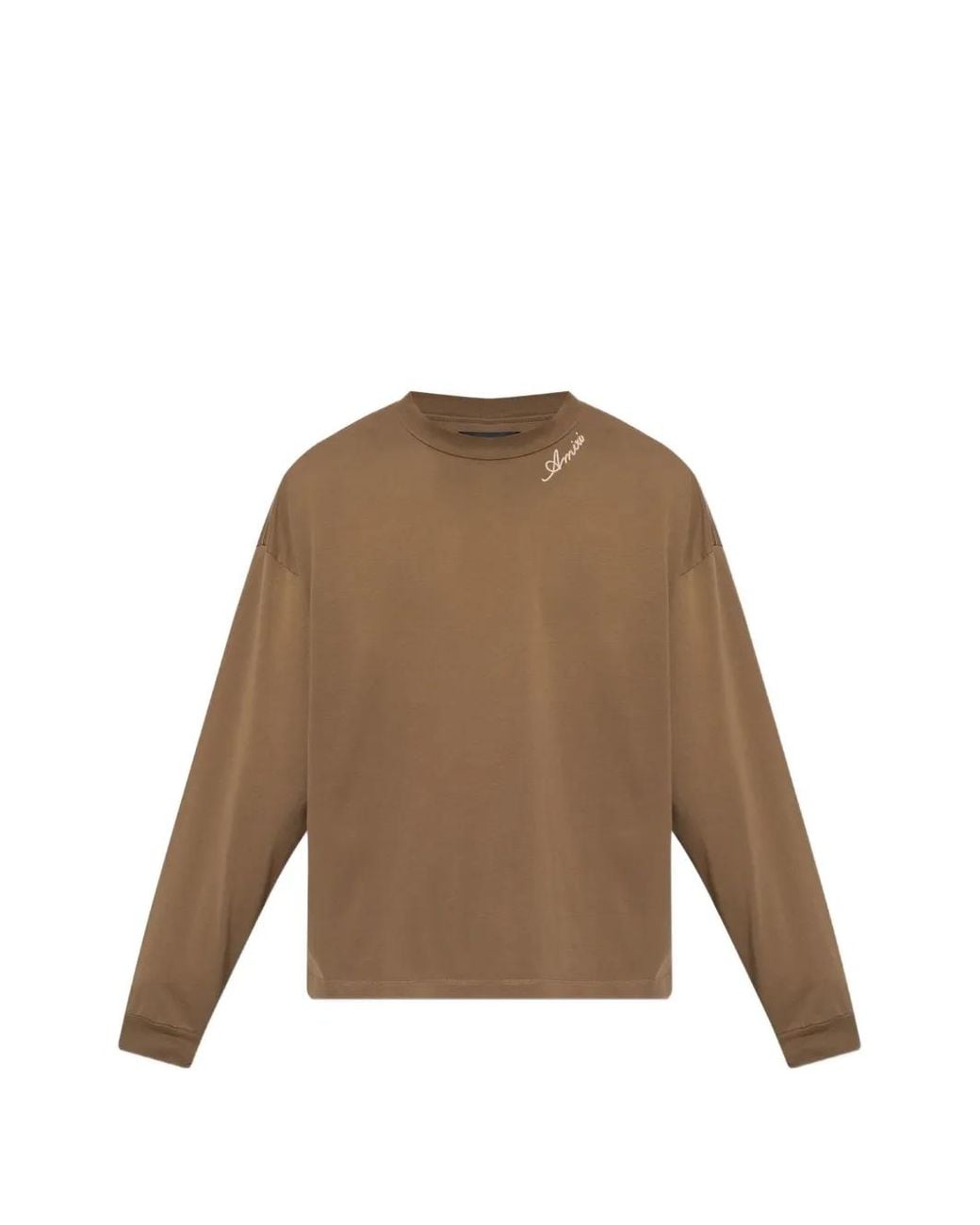 Amiri Natural T-Shirt À Logo Brodé for men