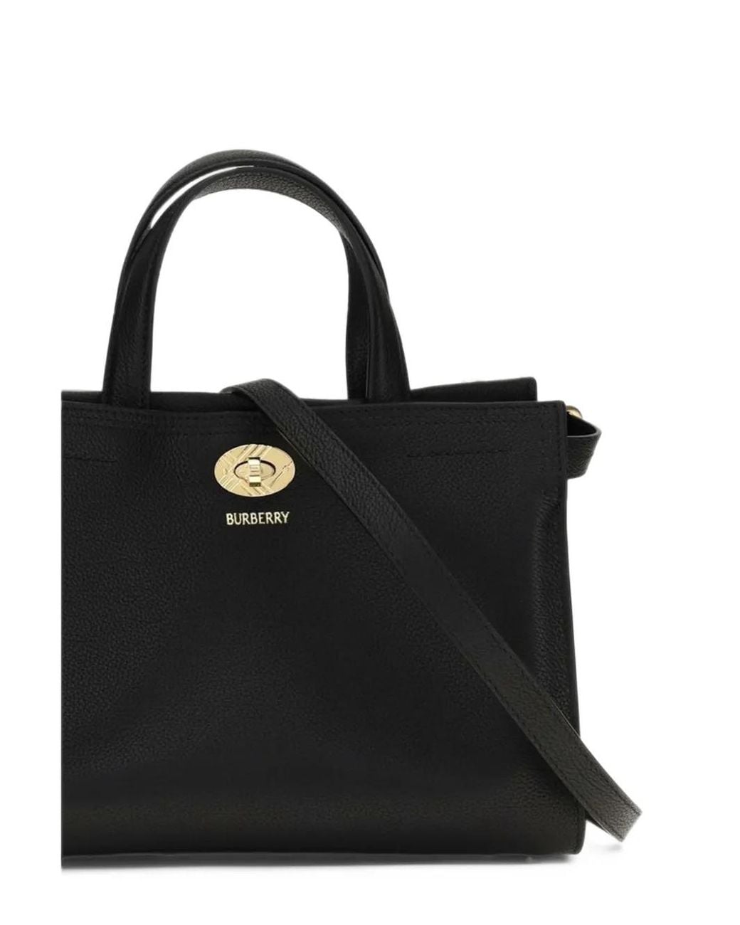 Burberry Black Mini Check Cotswolds Tote