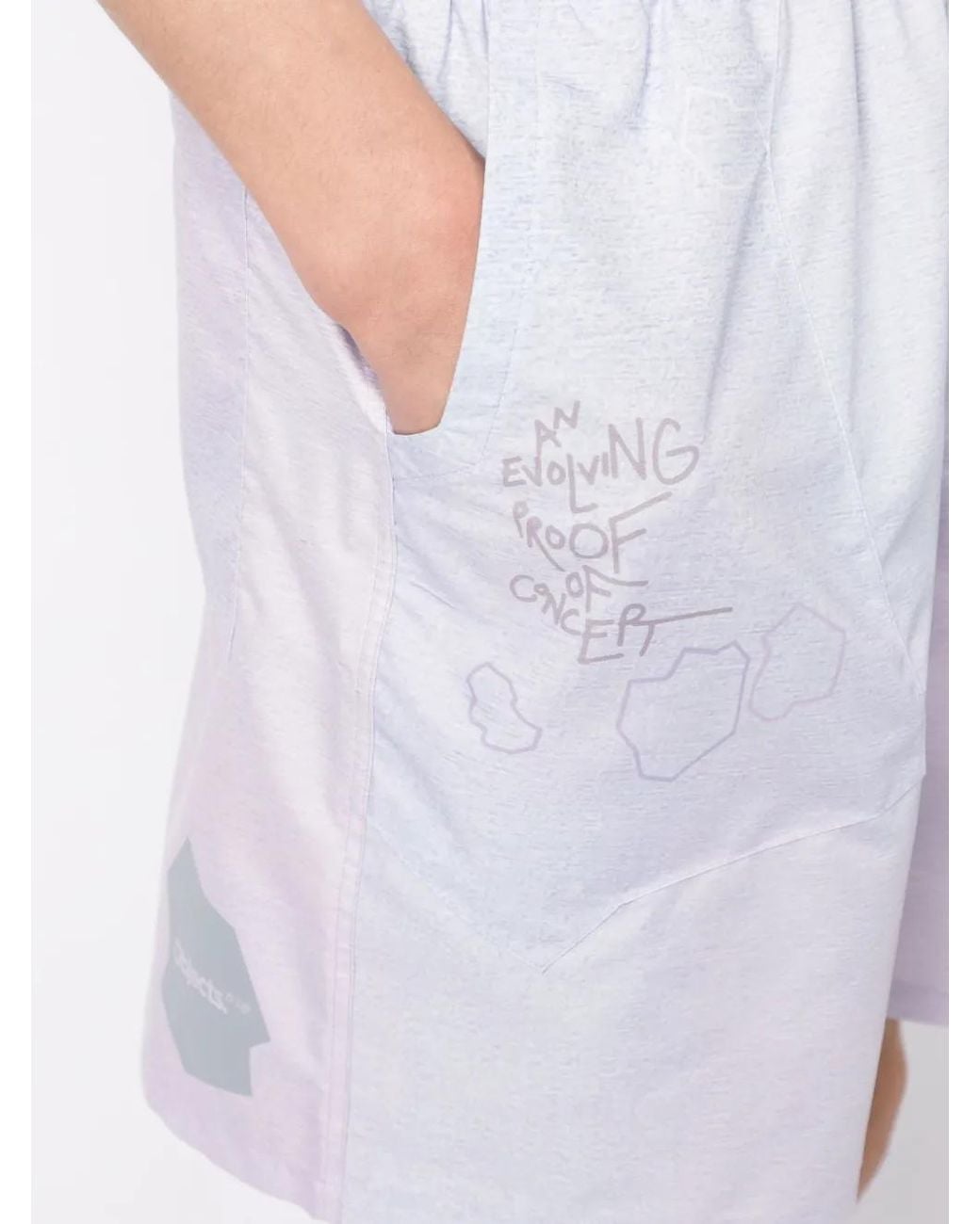 Objects IV Life Blue Graphic-Print Shorts for men